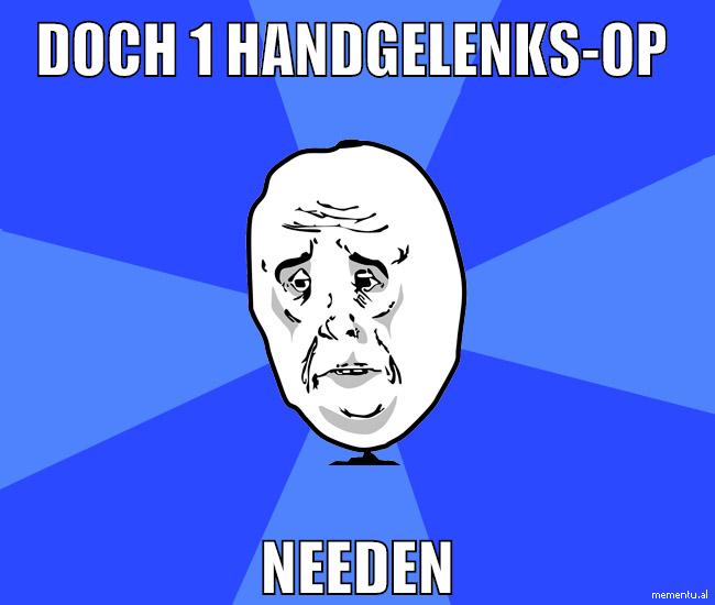 doch 1 handgelenks-op needen