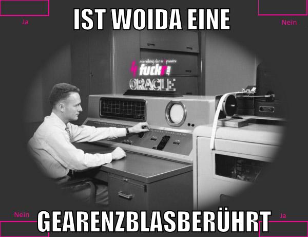 ist woida eine gearenzblasberührt