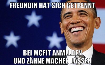freundin hat sich getrennt bei mcfit anmelden und zähne machen lassen