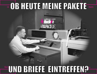 ob heute meine pakete und briefe  eintreffen?