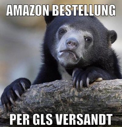 amazon bestellung per gls versandt