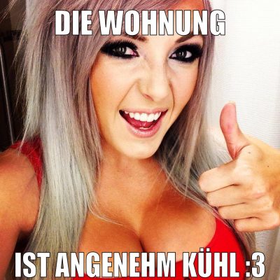 die wohnung ist angenehm kühl :3