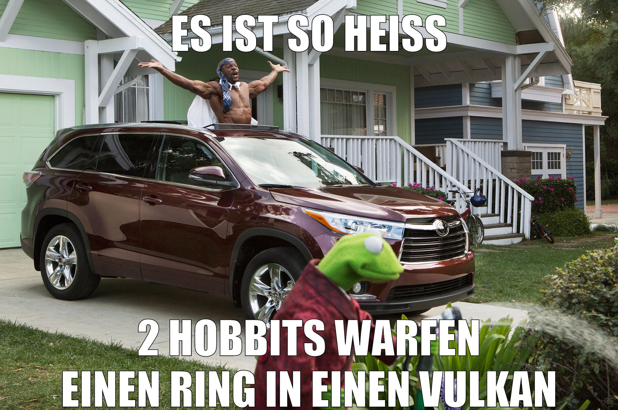 es ist so heiss 2 hobbits warfen einen ring in einen vulkan