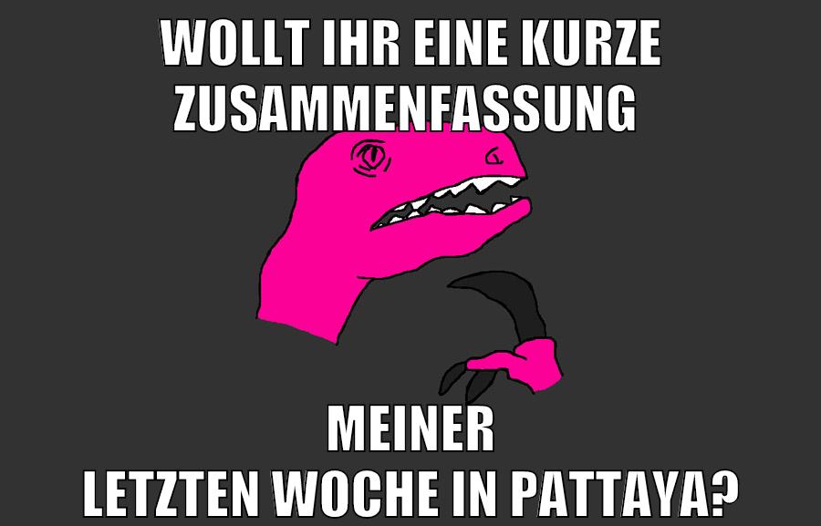 wollt ihr eine kurze zusammenfassung meiner letzten woche in pattaya?