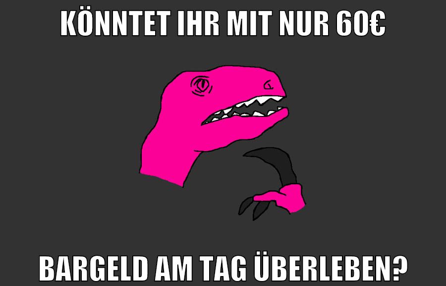 könntet ihr mit nur 60€ bargeld am tag überleben?