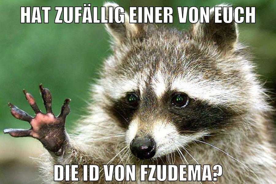 Hat zufällig einer von euch Die ID von FzudemA?