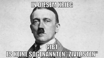 In diesem krieg gibt es keine sogenannten "Zivilisten"