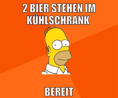 2 bier stehen im kühlschrank bereit