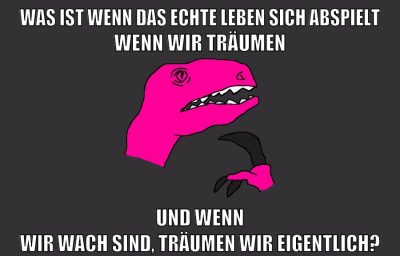 was ist wenn das echte leben sich abspielt wenn wir träumen und wenn wir wach sind, träumen wir eigentlich?