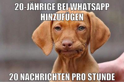 20-jährige bei whatsapp hinzufügen 20 nachrichten pro stunde