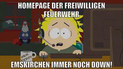 Homepage der Freiwilligen Feuerwehr Emskirchen immer noch Down!