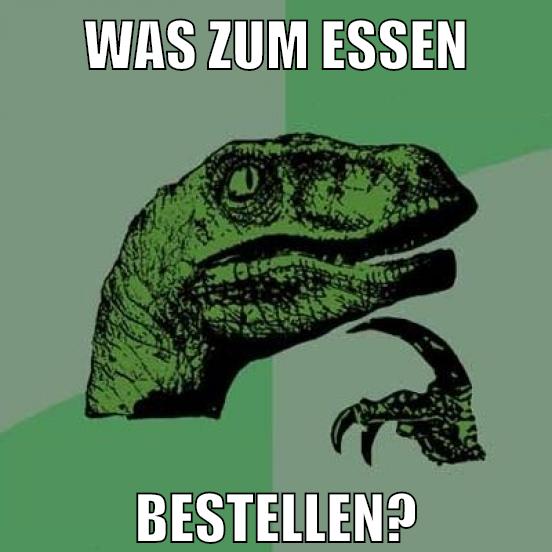 was zum essen bestellen?