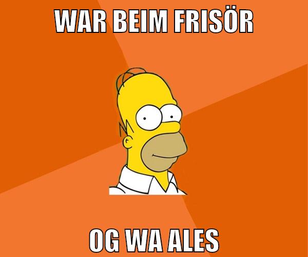 war beim frisör og wa ales