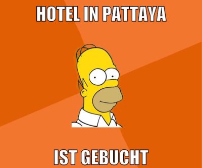 hotel in pattaya ist gebucht