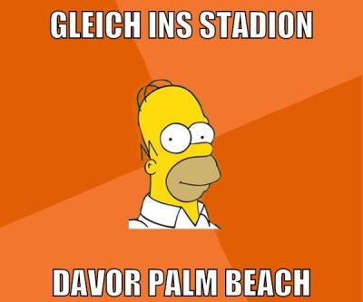gleich ins stadion davor palm beach