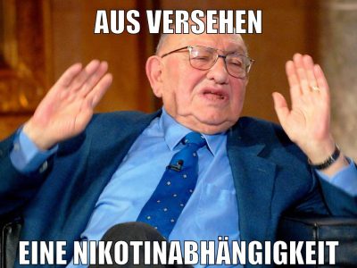 Aus Versehen eine nikotinabhängigkeit
