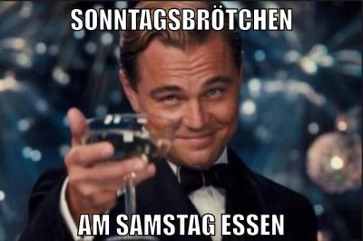 sonntagsbrötchen am samstag essen