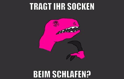 tragt ihr socken beim schlafen?