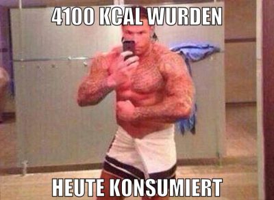 4100 kcal wurden heute konsumiert