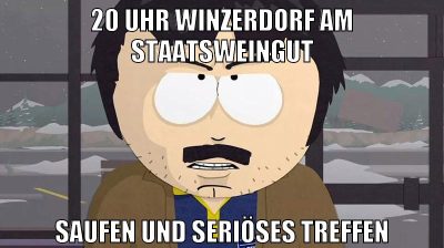 20 uhr winzerdorf am staatsweingut saufen und seriöses treffen