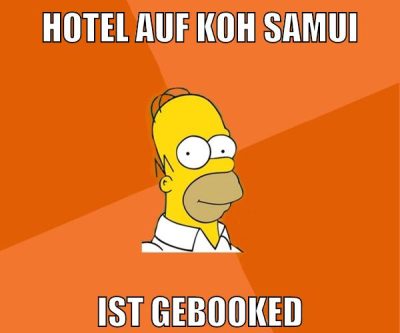 hotel auf koh samui ist gebooked