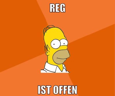 reg ist offen