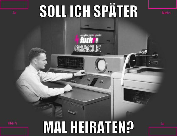 soll ich später mal heiraten?