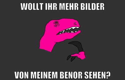 wollt ihr mehr bilder von meinem benor sehen?