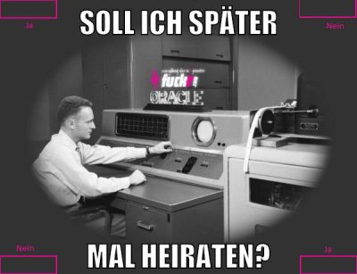 soll ich später mal heiraten?