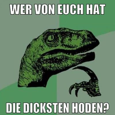 Wer von euch hat die dicksten Hoden?