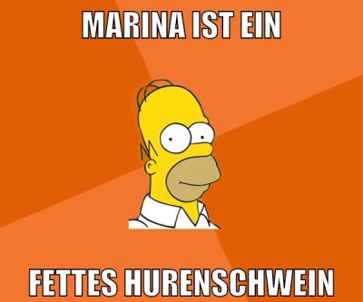 marina ist ein fettes hurenschwein