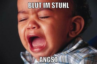 blut im stuhl angst