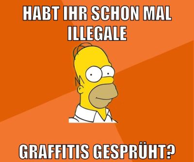 habt ihr schon mal illegale graffitis gesprüht?