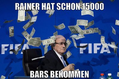 rainer hat schon 15000 bars bekommen