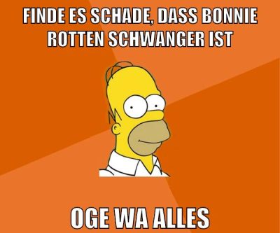 finde es schade, dass bonnie rotten schwanger ist oge wa alles