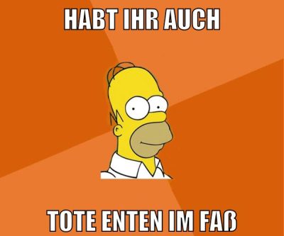 habt ihr auch tote enten im faß
