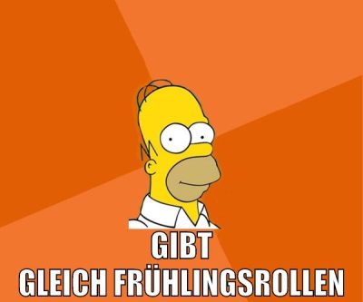 gibt gleich frühlingsrollen