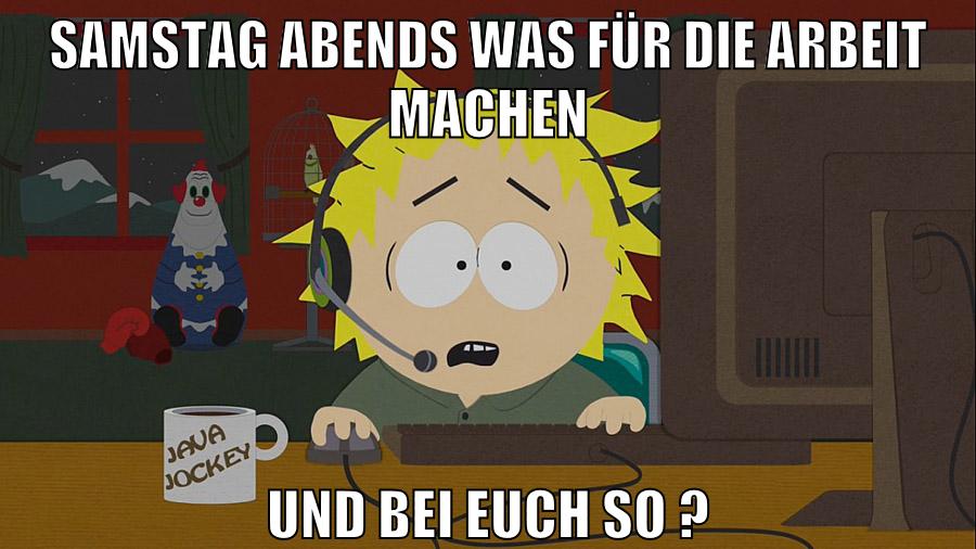 samstag abends was für die arbeit machen und bei euch so ?