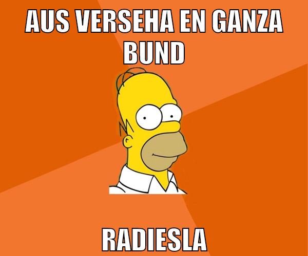 aus verseha en ganza bund radiesla