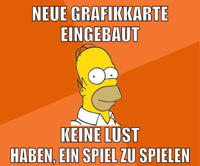 neue grafikkarte eingebaut keine lust haben, ein spiel zu spielen
