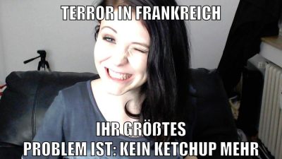 terror in frankreich ihr größtes problem ist: kein ketchup mehr
