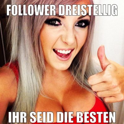 Follower dreistellig ihr seid die besten