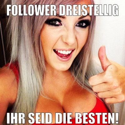 Follower dreistellig ihr seid die besten!