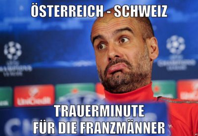 österreich - schweiz trauerminute für die franzmänner