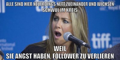 ALLE SIND HIER NEUERDINGS NETT ZUEINANDER UND WICHSEN SCHWUL IM KREIS WEIL SIE ANGST HABEN, FOLLOWER ZU VERLIEREN