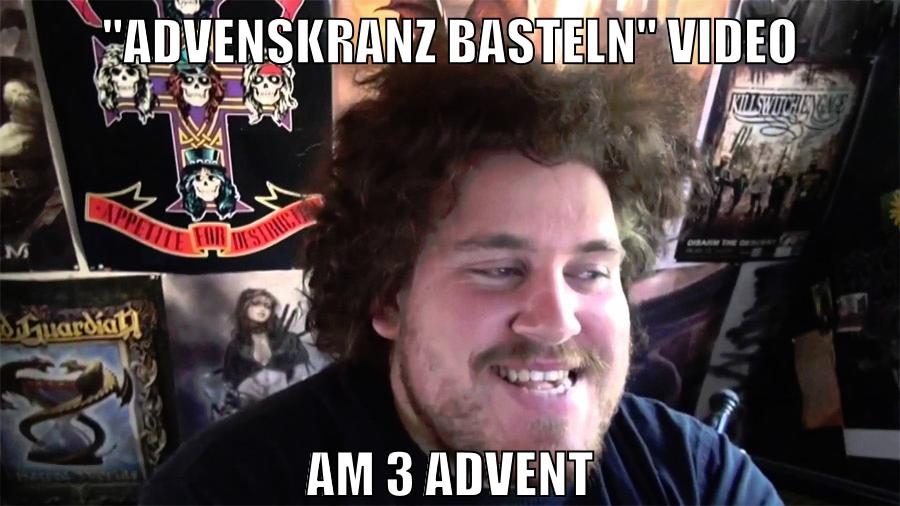 "Advenskranz basteln" video am 3 advent