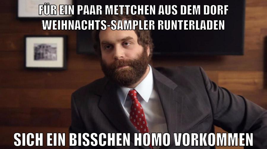 für ein paar mettchen aus dem dorf weihnachts-sampler runterladen sich ein bisschen homo vorkommen