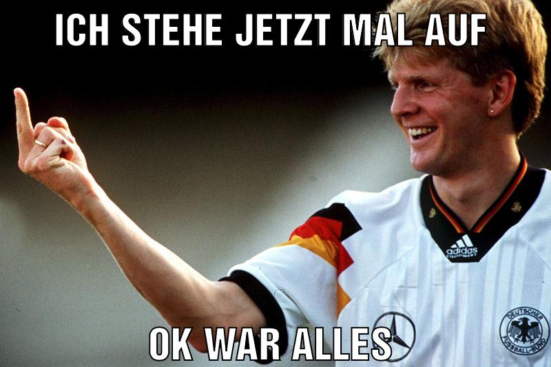 Ich stehe jetzt mal auf Ok war alles