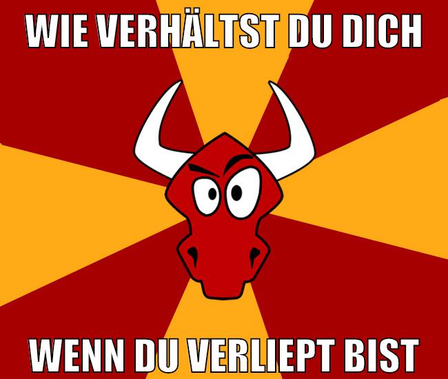 wie verhältst du dich wenn du verliept bist