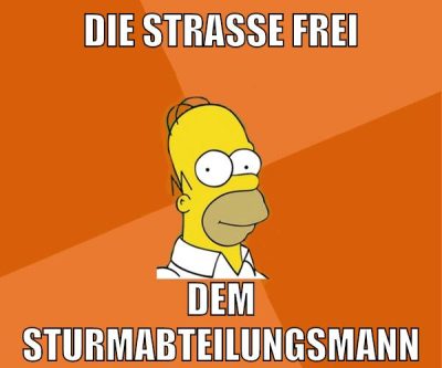 die straße frei dem sturmabteilungsmann